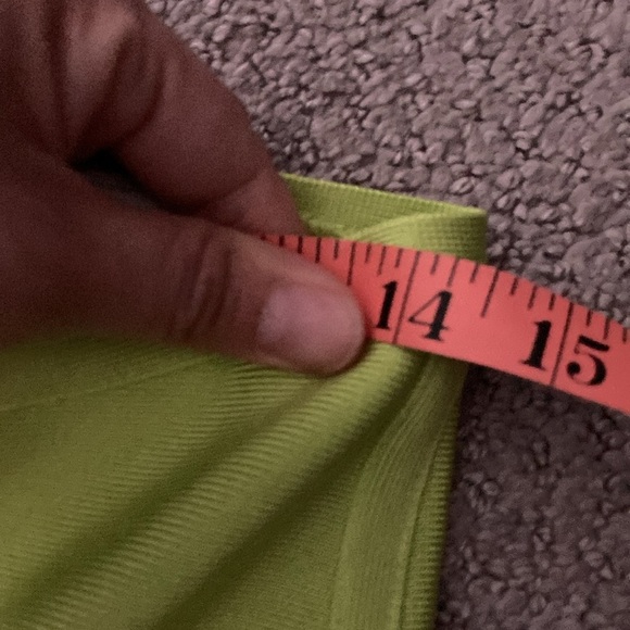 Oh polly batch a lime small regular high waisted flare pants NWT - Picture 10 of 14